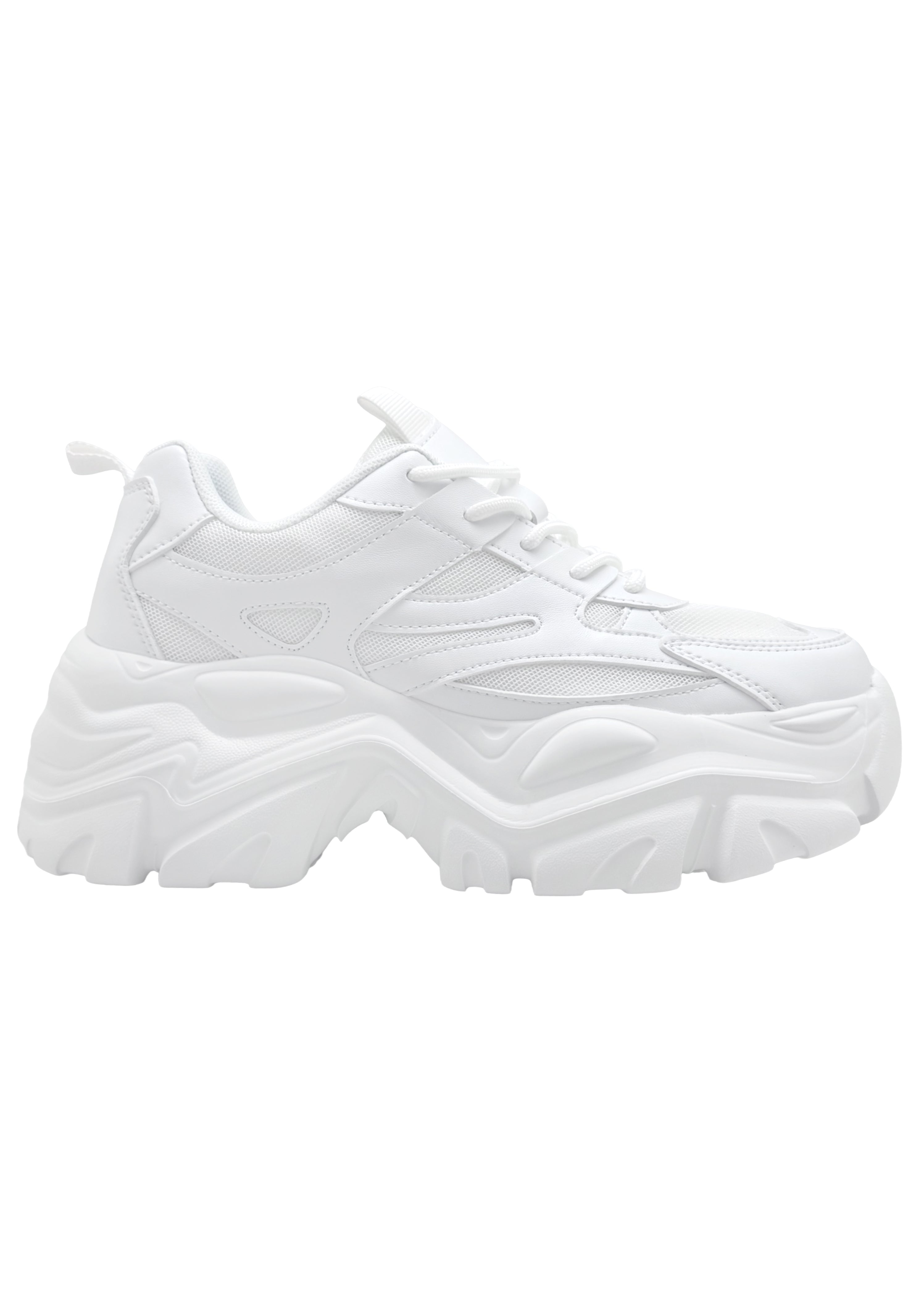 Berness BLAIR 06 White Beam White Platform Sneakers | LASR – LA