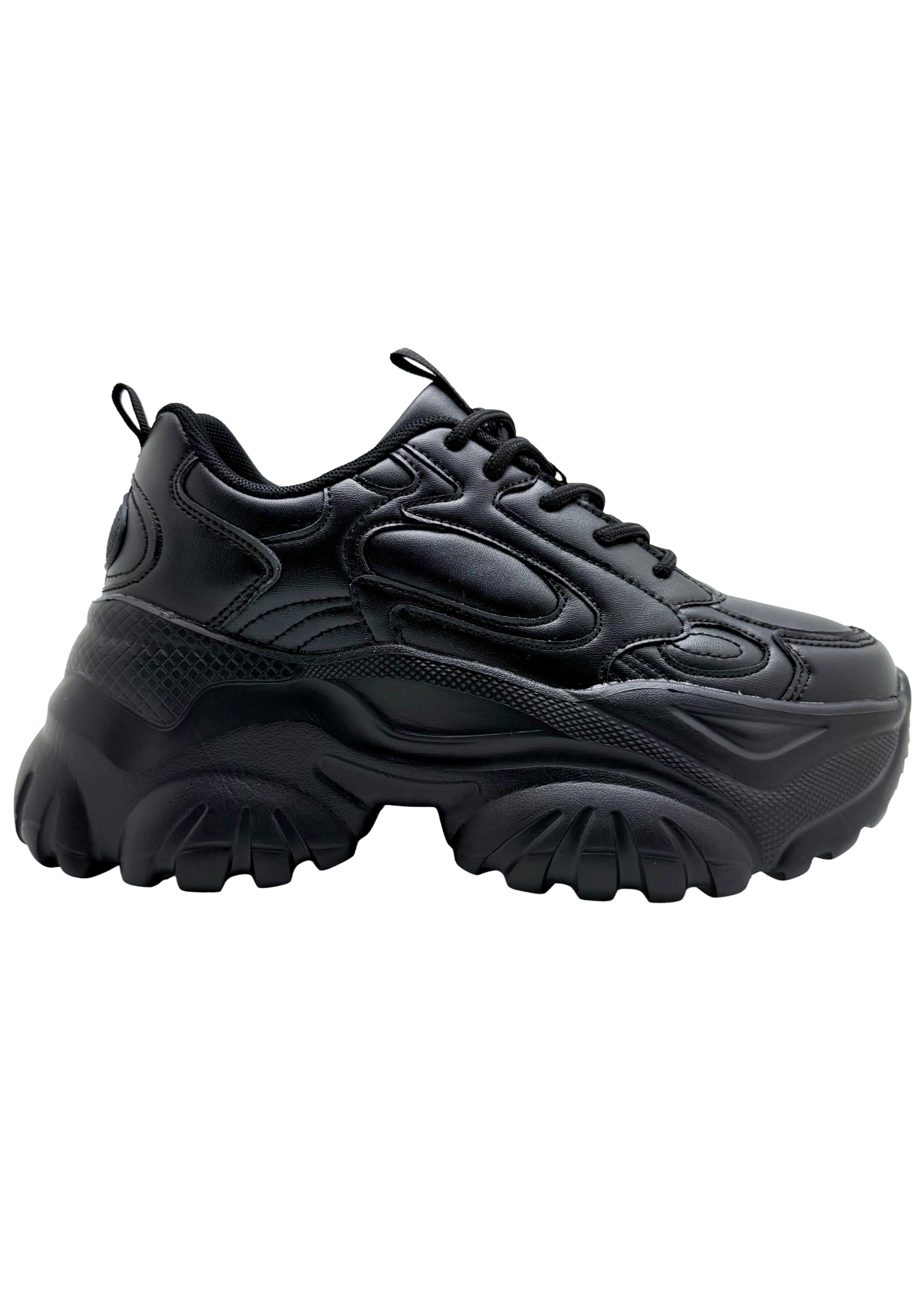 Berness CELESTE All Nighter Black Platform Sneakers | LASR – LA