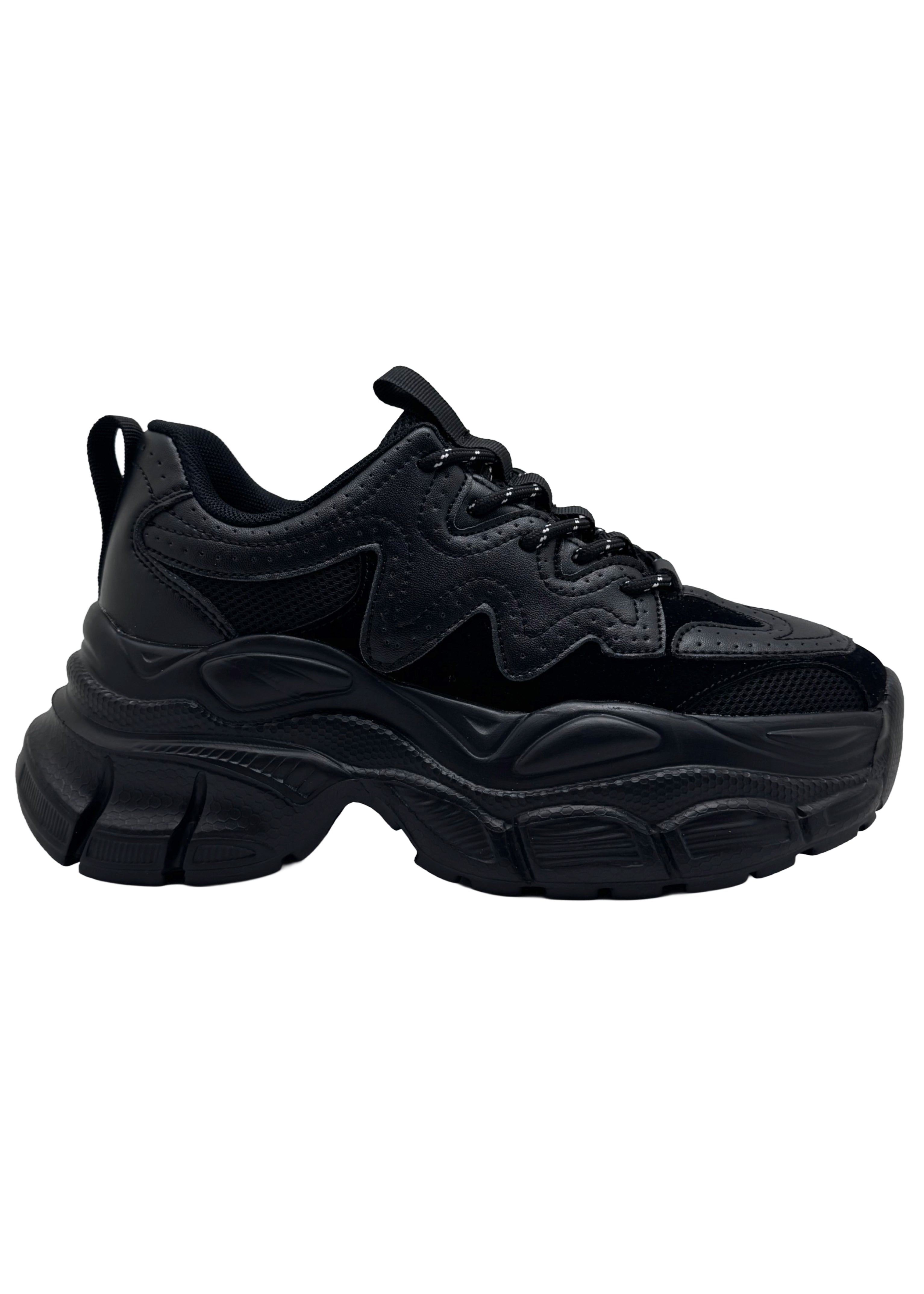 Berness SUNNY Blackout Pulse Black Platform Sneakers | LASR – LA