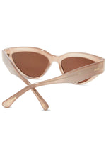 X Les Do Makeup Last Call Polarized Sunglasses in Milky Nude/Brown Gold Flash