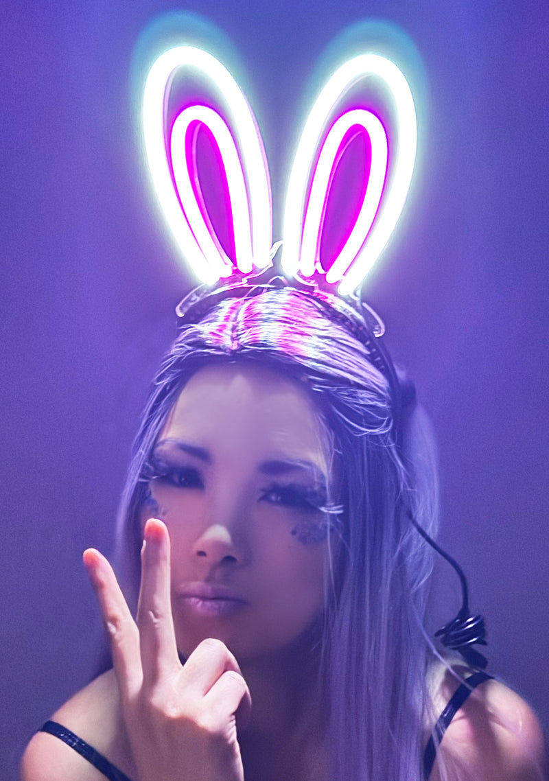 Electric Bunny Ear LED Light Up Headband