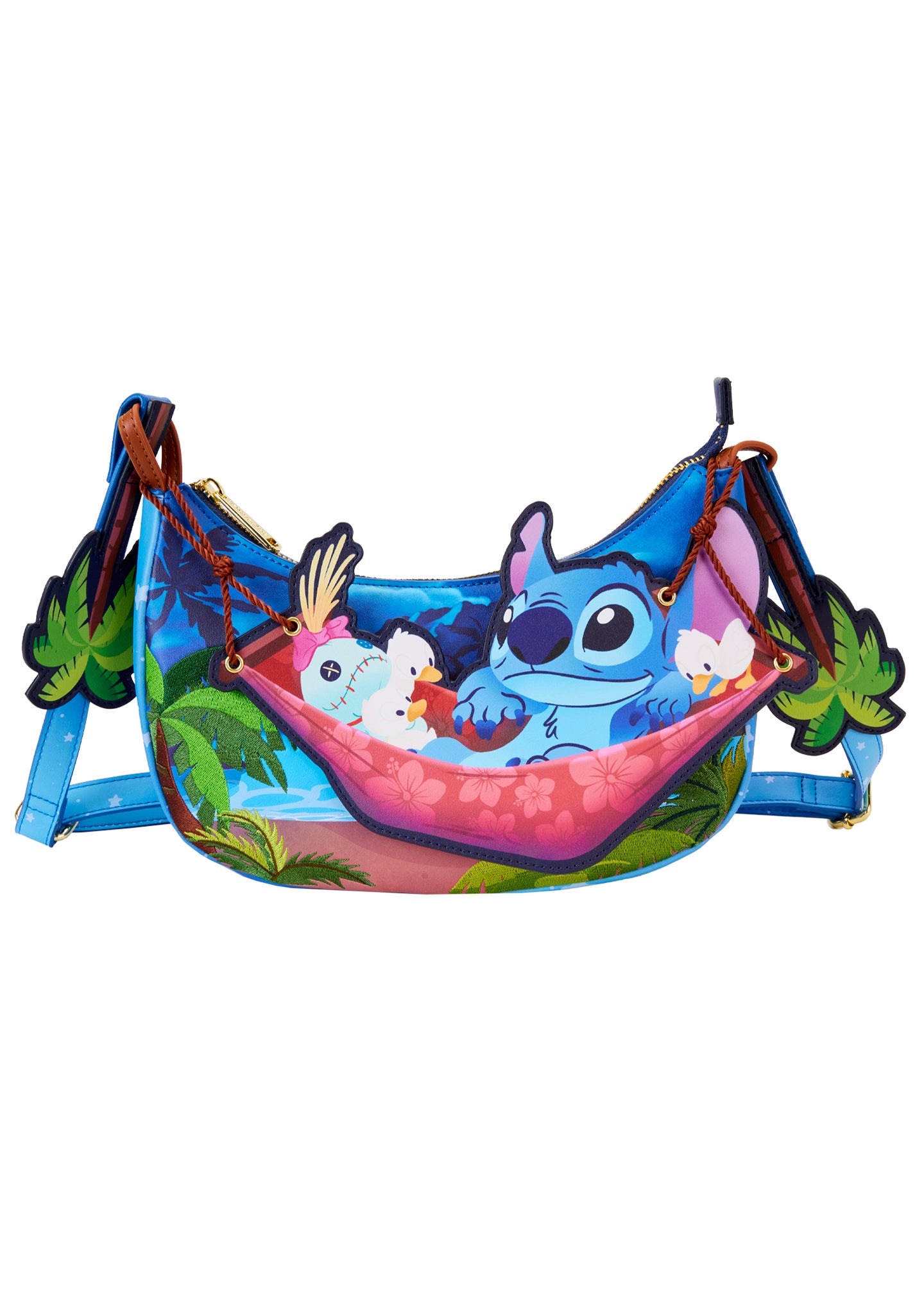 Loungefly Disney shops Lilo & Stitch Ducks Athletic Crossbody Bag NWT