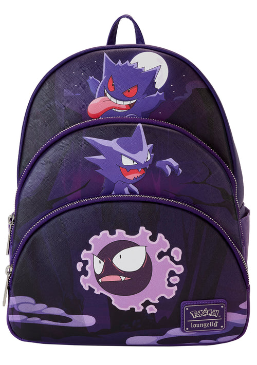 Pokemon Gengar Evolution Triple Pocket Backpack