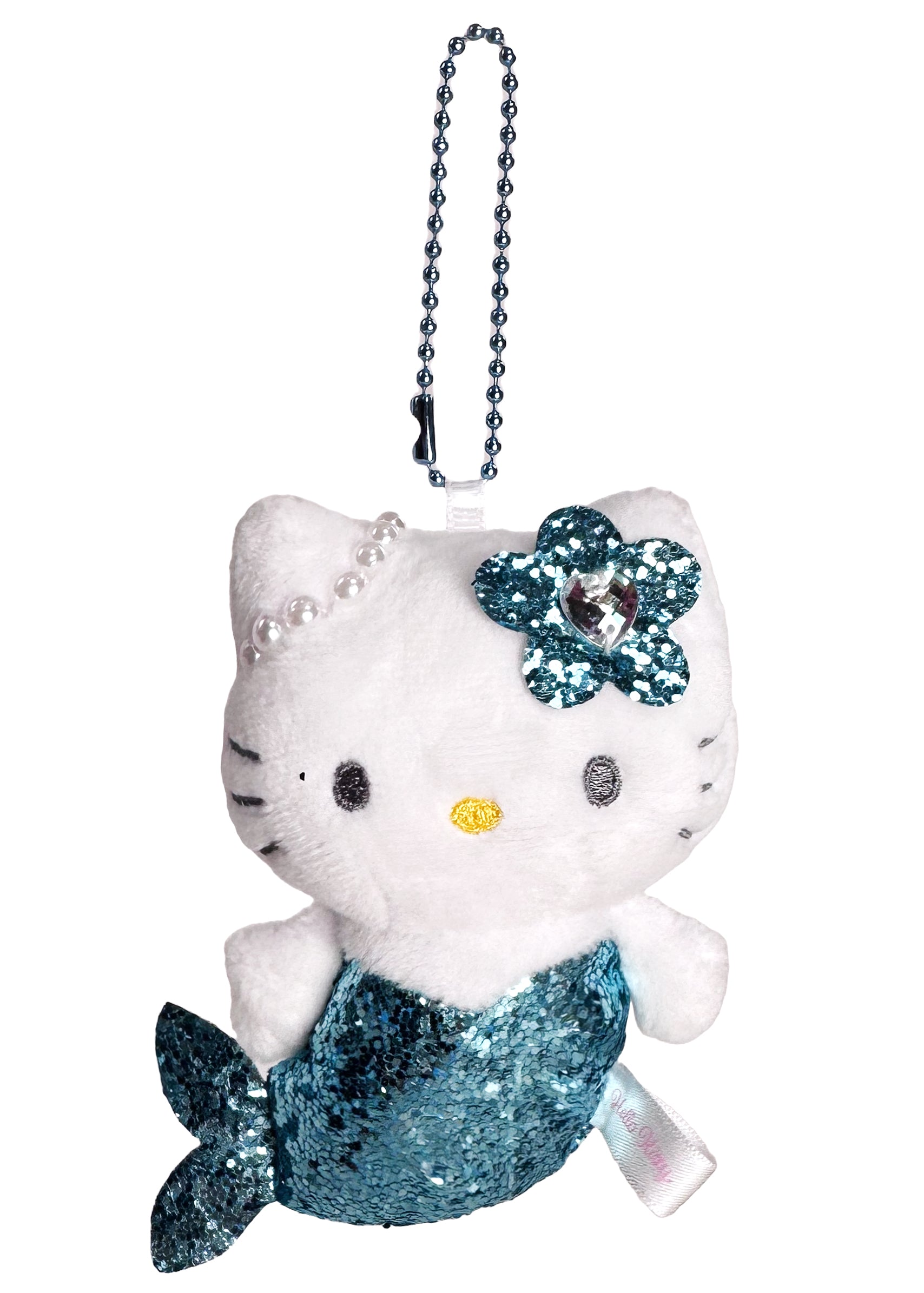 Sanrio Hello Kitty Blue Mermaid Plush Mascot Keychain -Limited