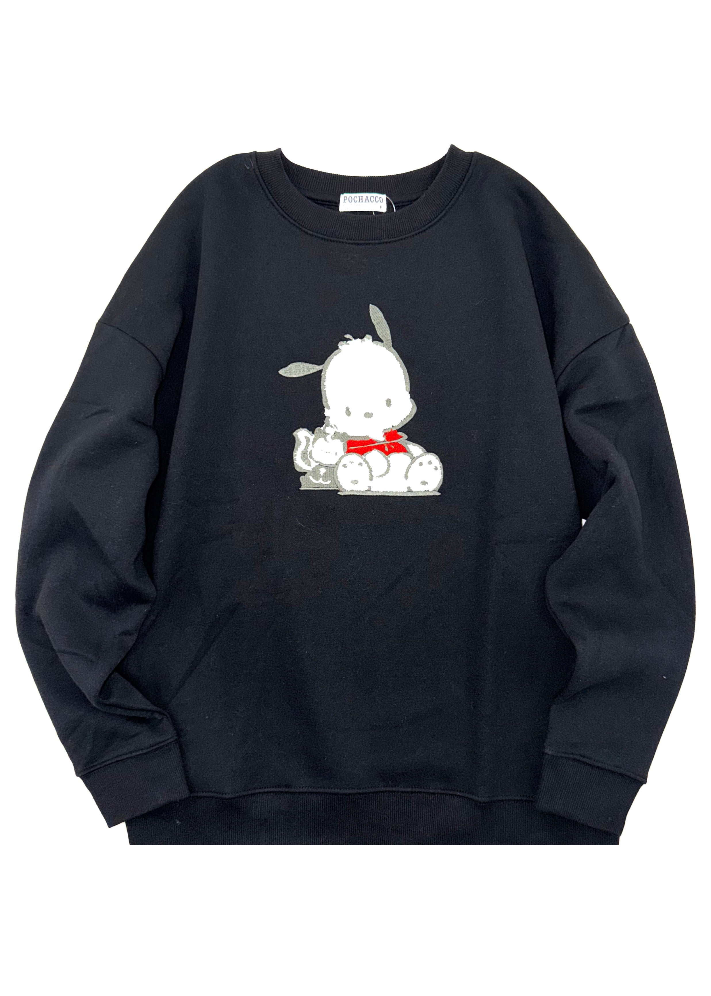 ぽこ Sanrio Pochacco Power Play Black Pullover PC1354-95 | LASR – LA