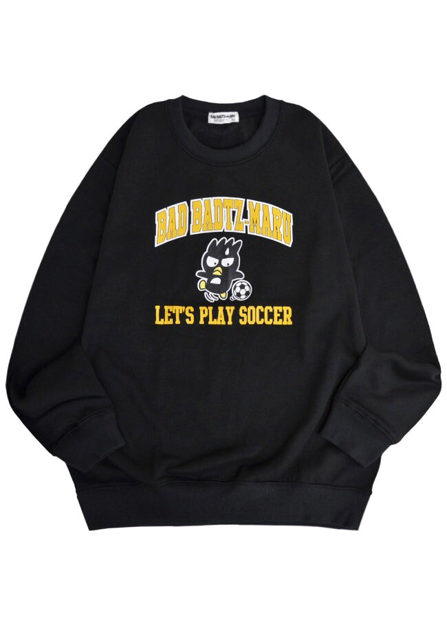 Sanrio Badtz Maru Soccer Time Black Pullover XO1344-66 | LASR – LA