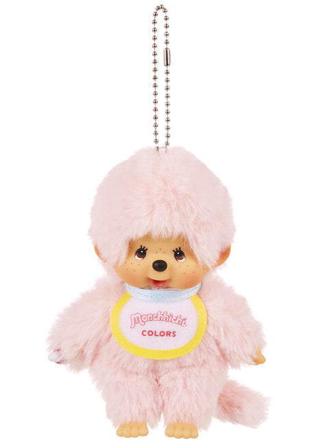 Sekiguchi Monchhichi Colors Pink Plush Mascot Keychain 226948