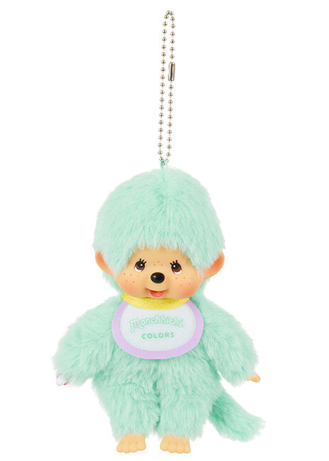 Sekiguchi Monchhichi Colors Neon Green Plush Mascot Keychain