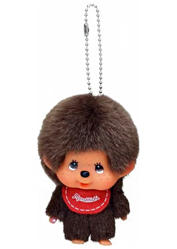 Sekiguchi Monchhichi-Chan Big Head Plush Mascot Keychain 257577