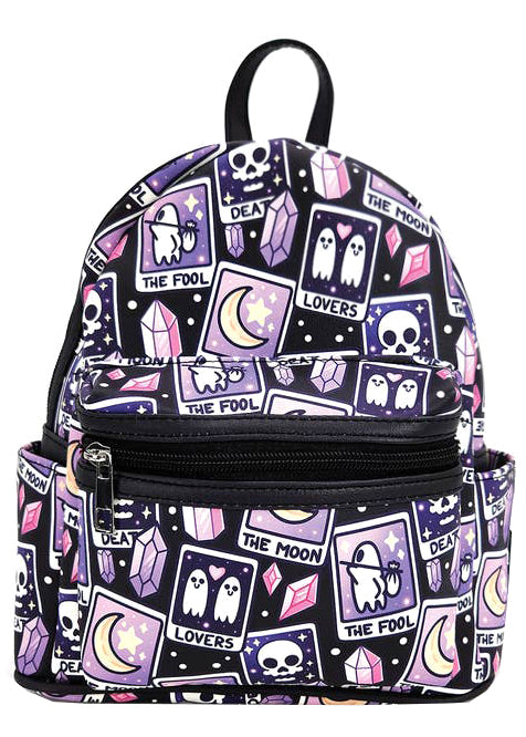 celestial mini backpack Fortune Teller Tarot Cards AOP Mini Backpack