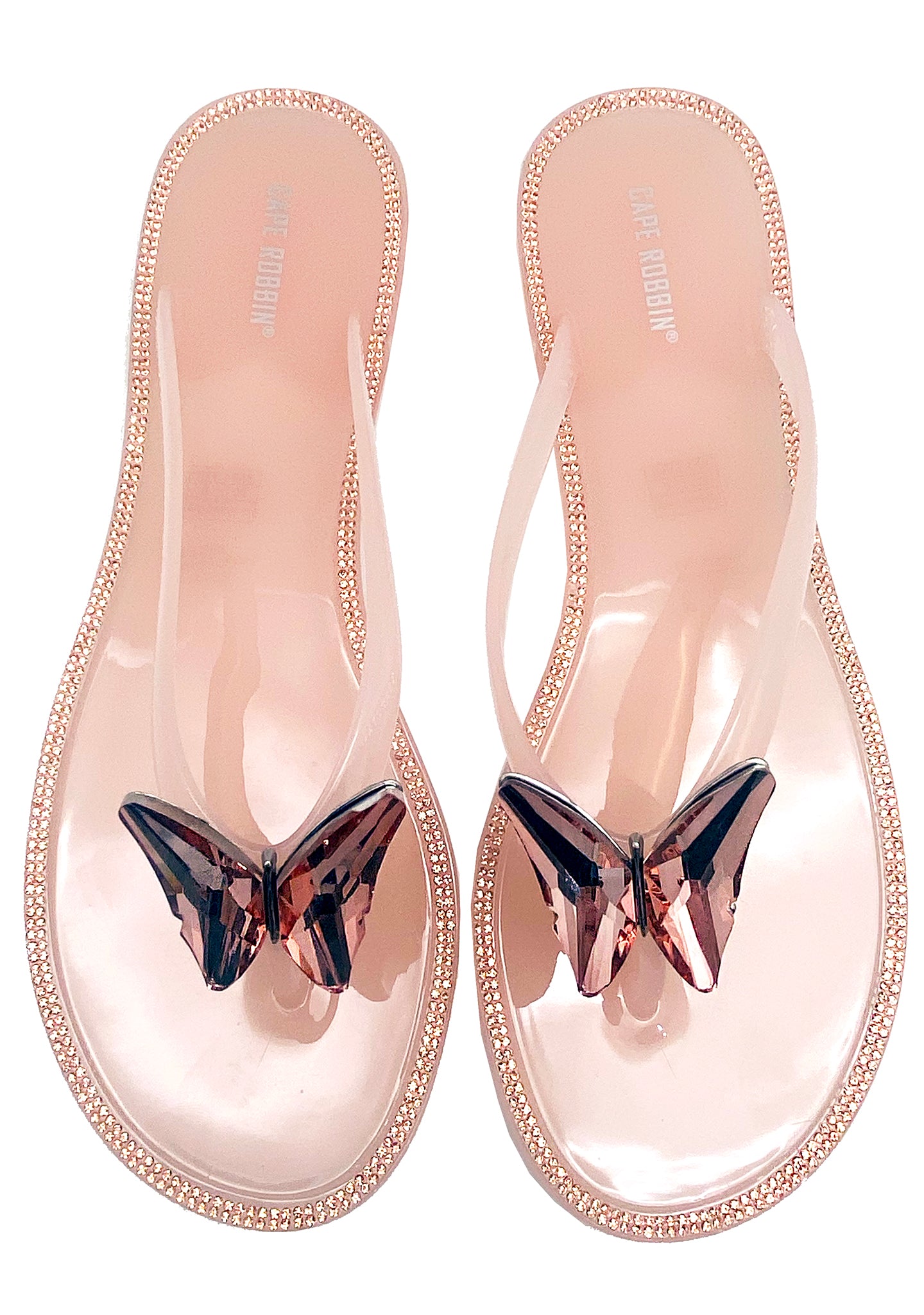 CAPE ROBBIN Shop Cape Robbin Blushing Butterfly Jelly Sandals at