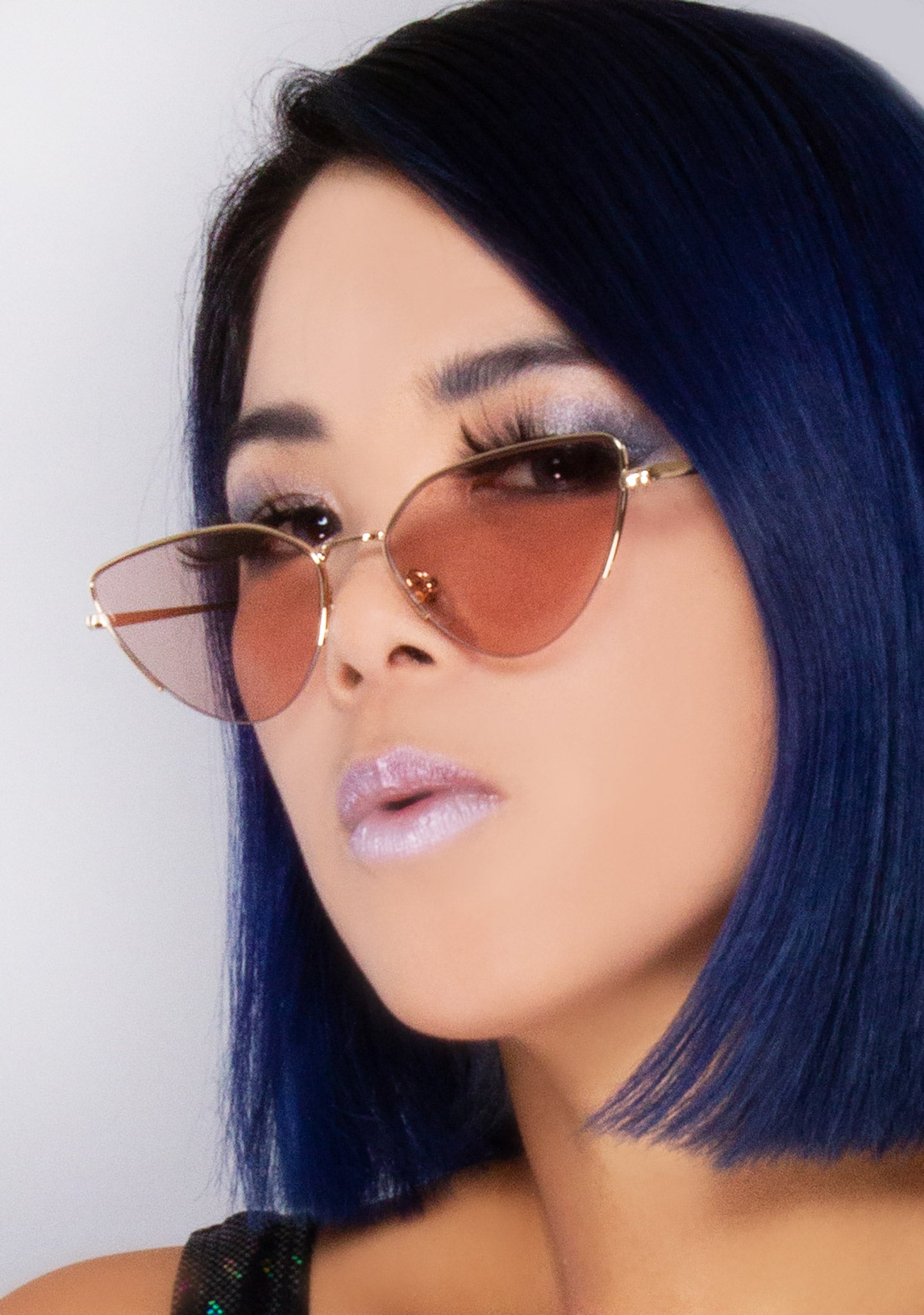 DIME OPTICS Shop Dime Optics Fairfax Sunglasses in Shiny Gold/Rose