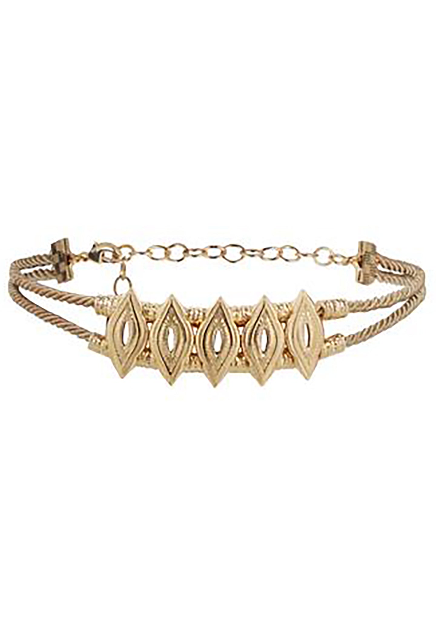 Ettika Brown Studded Choker Necklace Serpentina Snake Choker Necklace – Ettika main image 4