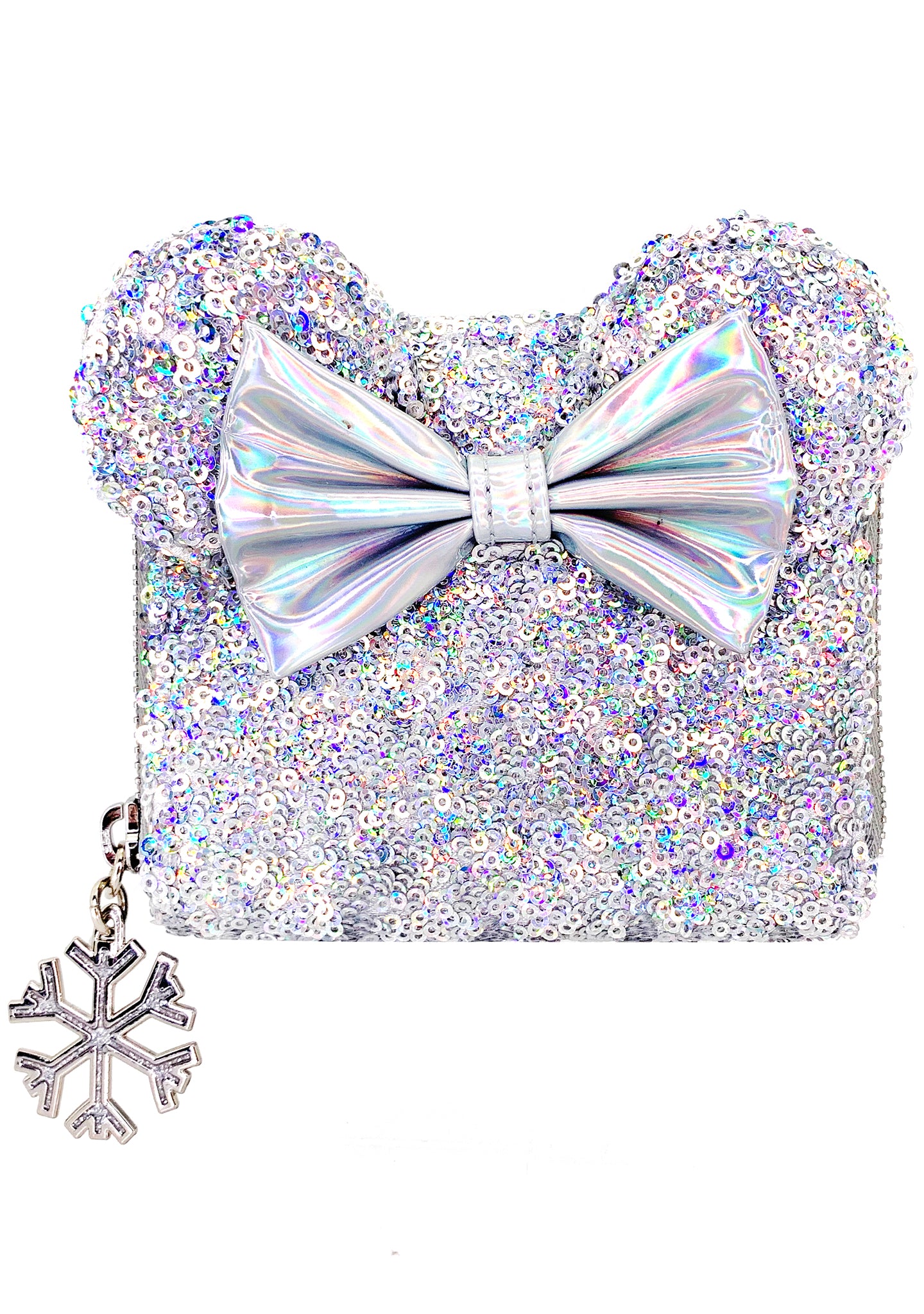 Exclusive deals Loungefly White Irridecent Minnie Sequin