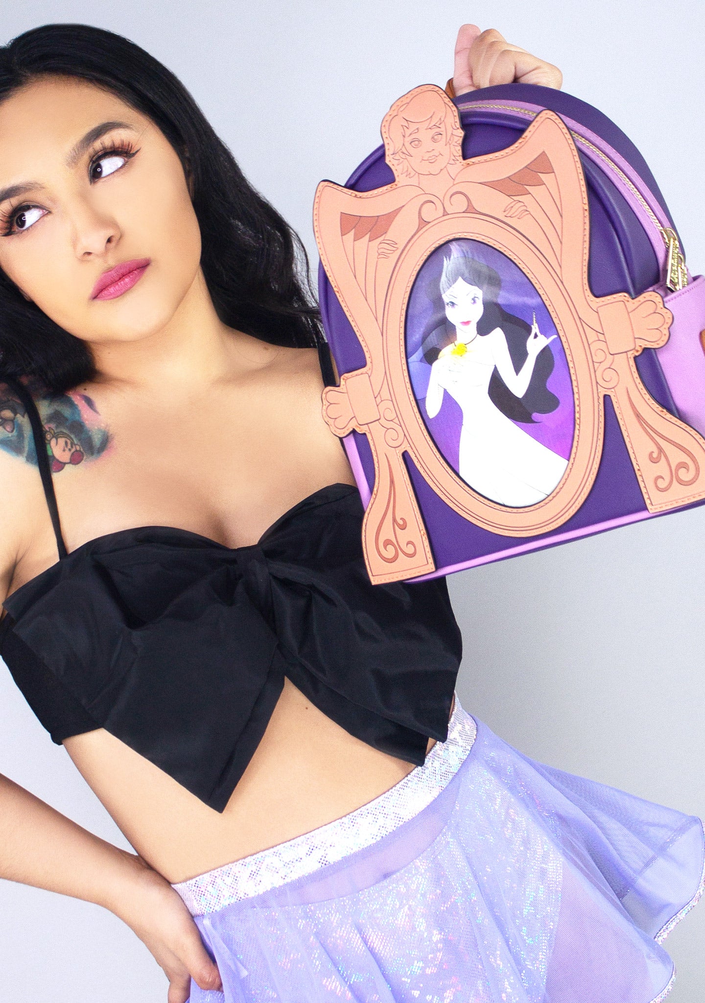 Loungefly X LASR Exclusive Disney Little Mermaid Ursula & Vanessa  Lenticular Mini Backpack - Fashion Cosplay Disneybound Cute Backpacks