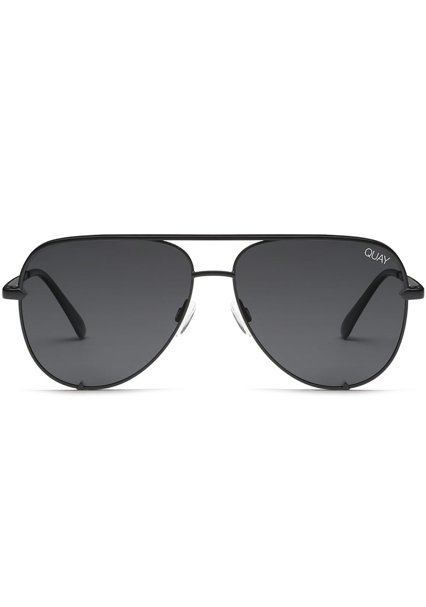 Quay Australia‎ All In Black Frame / Smoke Polarized Lens aviator sunglasses new HIGH PROFILE Large Aviator Frame Sunglasses – QUAY main image 2