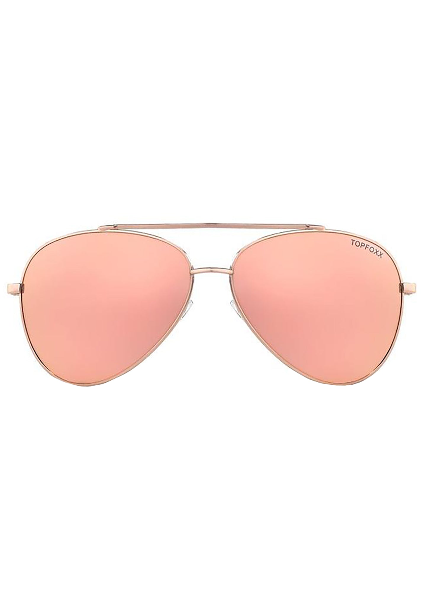TopFoxx Pink Mirror Sunglasses TopFoxx Sustainable Future Wife - Rosegold Square Wayfarer  main image 2