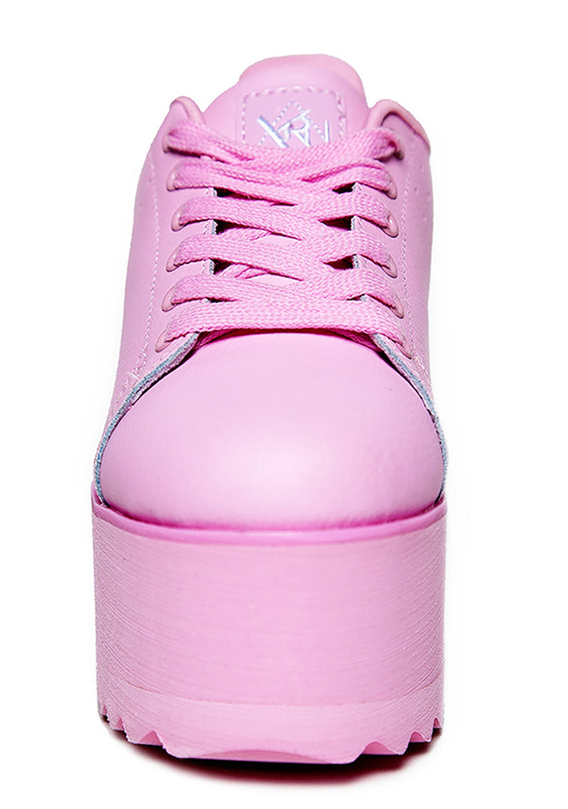Lala Platform Sneakers in Pink