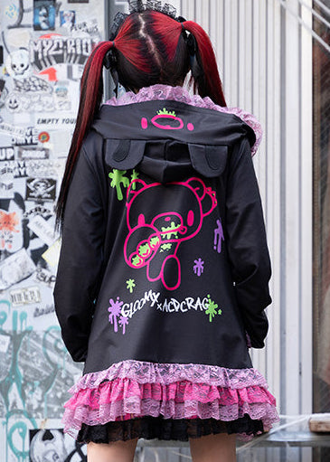 ACDC Rag X Gloomy Bear Vivid Gloomy Bear Ears Zip Up Hoodie JR