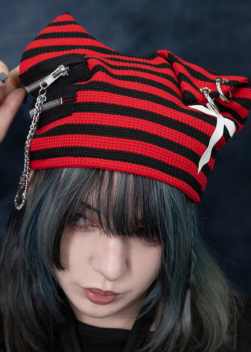 Dark Abyss Cat Ear Beanie Hat