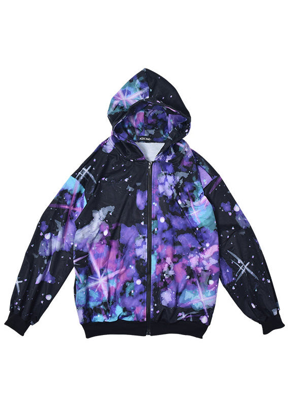 Cosmic Galaxy Oversized Zip Up Jacket
