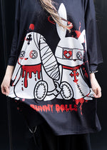 Bunny Dolls Blood Splash Oversized Tee