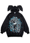 Mill & Nero Blood Mill Black Blue Oversized Hoodie