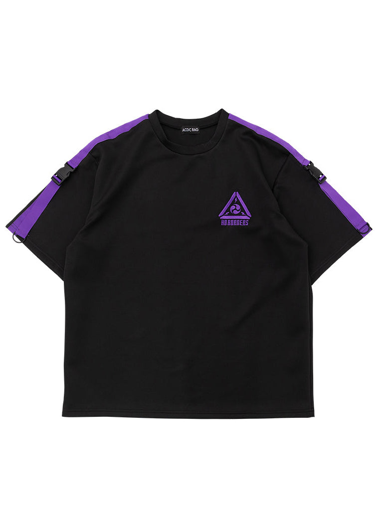 ACDC RAG X Uzurai Cyberpunk Tech Oversized Black Purple Tee JR-453-116 ...