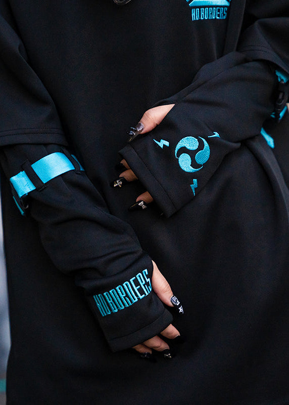 ACDC RAG Uzurai Cyberpunk Tech Black Blue Arm Warmer JR-455-116 | LASR ...
