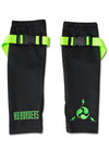 Uzurai Cyberpunk Tech Black Green Arm Warmer