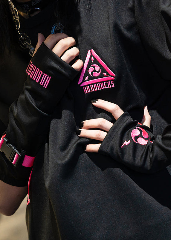ACDC RAG Uzurai Cyberpunk Tech Black Pink Arm Warmer JR-455-116 | LASR ...