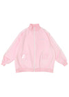 Game Over Pastel Pink Jersey Oversized Jacket