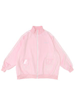 Game Over Pastel Pink Jersey Oversized Jacket