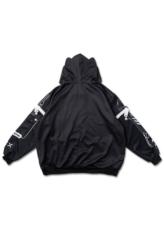 ACDC RAG Error Code Cyberpunk Tech Oversized Black White Jacket JR-481 ...