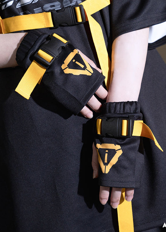 ACDC RAG Error Code Cyberpunk Tech Black Yellow Arm Warmer JR-487-122 ...