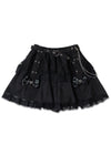 Love Punk Black Lolita Mini Skirt