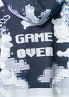 Game Over Anime Game Girl Black Oversized Hoodie