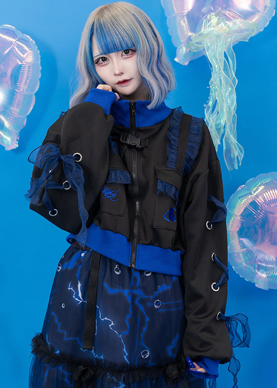 Cyber Octopus Cropped Jacket