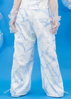 Cyber Jellyfish White Cargo Pants