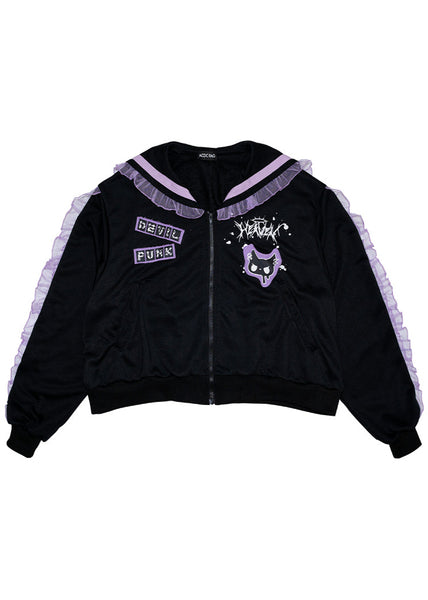 ACDC Rag Baby Punk Devil Punk Sailor Zip Up Jacket JR-588-133