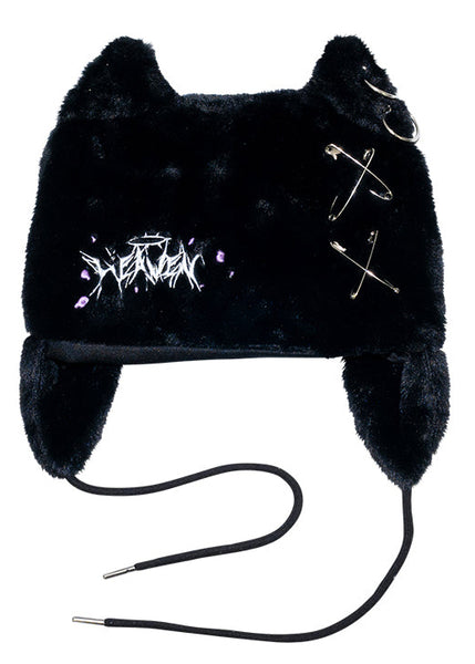 ACDC RAG - Baby Punk Devil Punk Cat Ear Faux Fur Hat jr-593-133-bk_0_600x.jpg?v=  main image 2