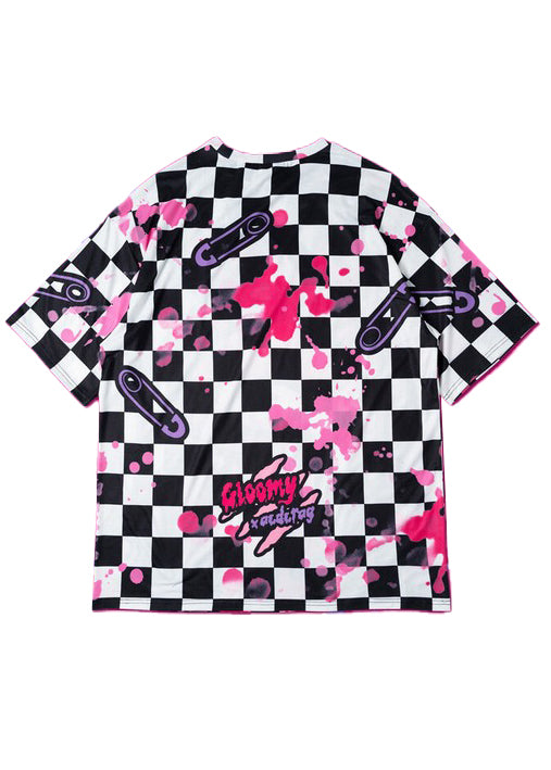 ACDC RAG X Gloomy Bear Checkered Gloomy Oversized Tee JR-GHT-01 | LASR ...