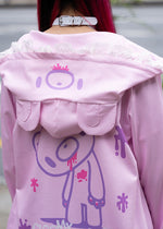 Gloomy Bear Pastel Gloomy Bear Ears Zip Up Hoodie