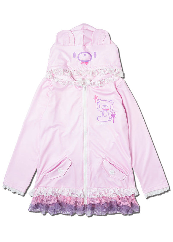 Gloomy Bear Pastel Gloomy Bear Ears Zip Up Hoodie