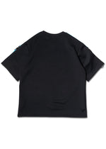 Uzurai Cyberpunk Tech Oversized Black Blue Tee