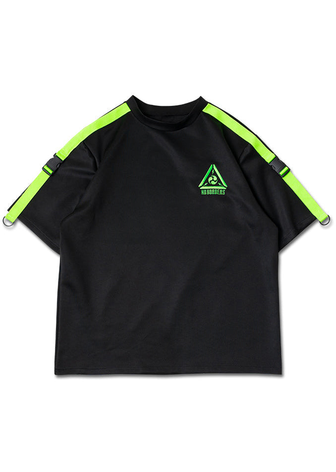 ACDC RAG X Uzurai Cyberpunk Tech Oversized Black Green Tee JR-453-116 ...