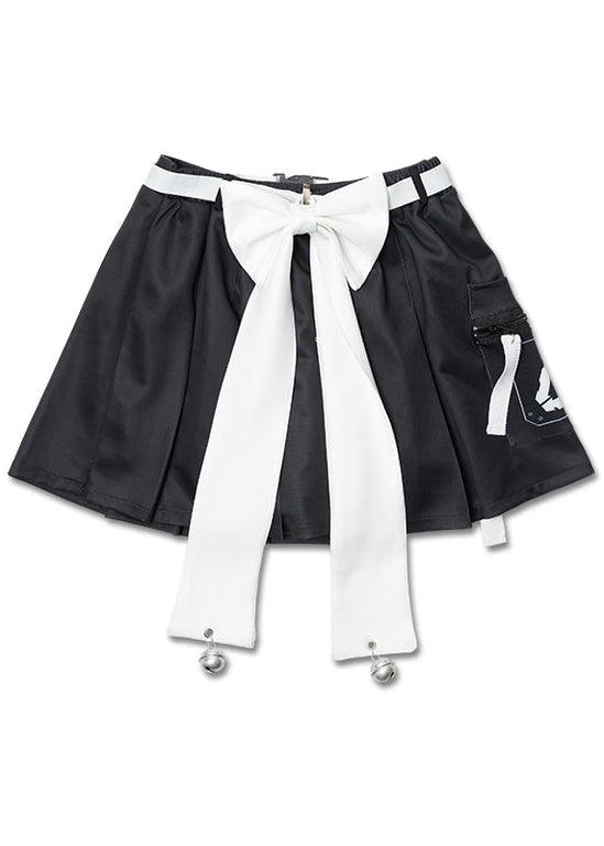 ACDC RAG Error Code Cyberpunk Tech Pleated Black White Skirt