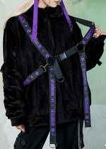 Uzurai Cyberpunk Tech Black Purple Harness