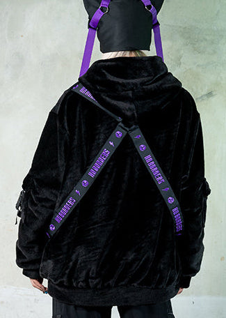 Uzurai Cyberpunk Tech Black Purple Harness