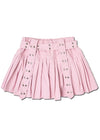 Royal Road Punk Rock Pink Pleated Skirt